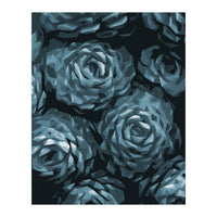 Succulent Plant Blue Ii (Print Only)