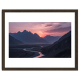 Crimson Sunset Valley: Serene Mountain Vista thumbnail