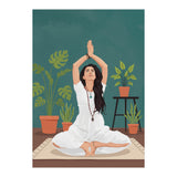 Serene Yoga Pose FitnessIllustration (Print Only) thumbnail