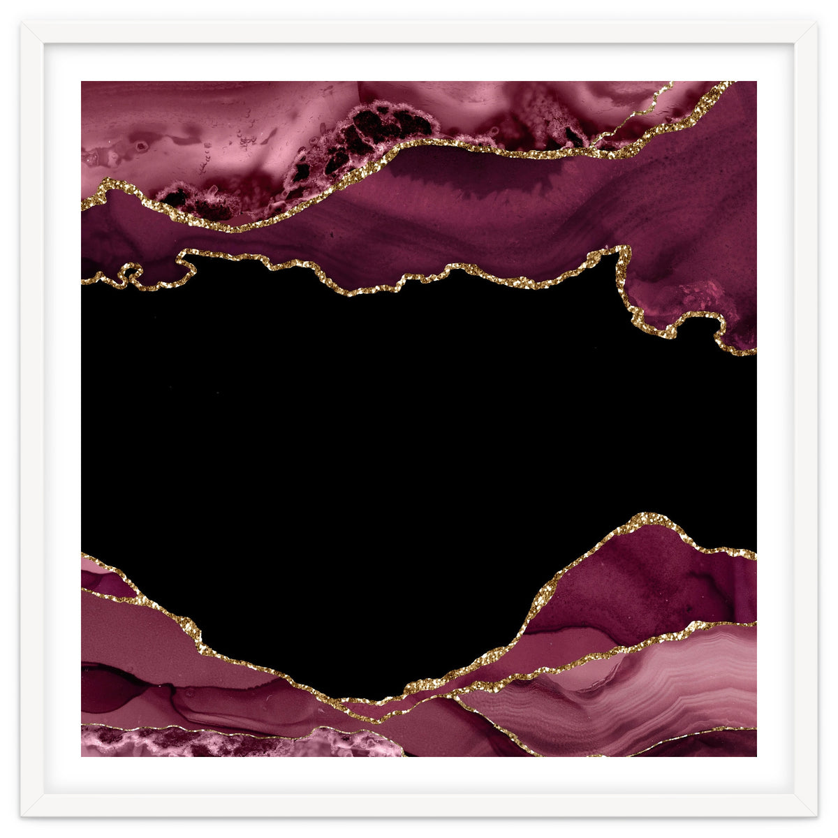 Burgundy & Gold Agate Texture 18