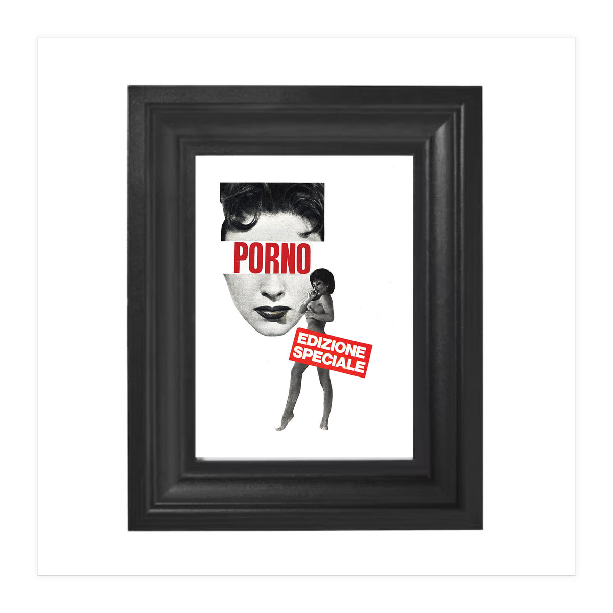 Porno Special Edition - Print of Paper Collage (Print Only)