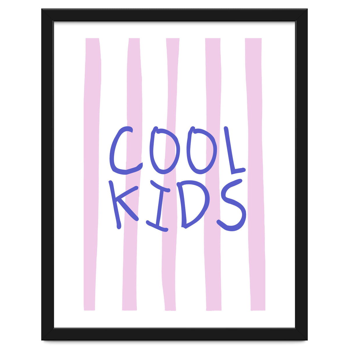 Cool Kids Club, Fun Playful Quote Print for Kids Room and Playroom Decor