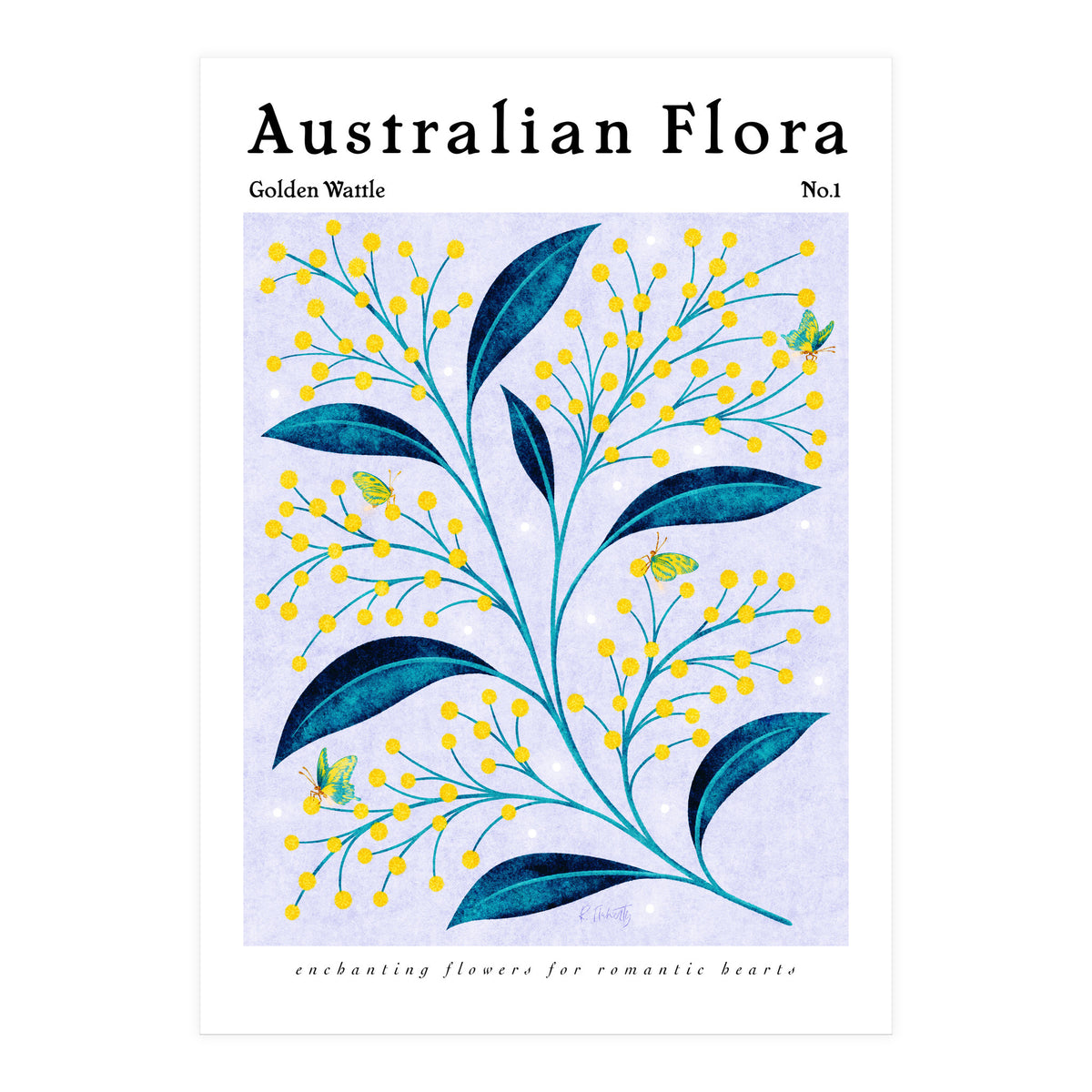 Australian Flora: Golden Wattle (Print Only)