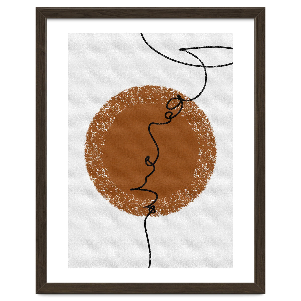 Abstract Brown and Black Lines