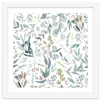 Eucalyptus Leaves Botanical Pattern