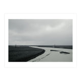 River passing through a black volcanic road - Iceland  (Print Only) thumbnail