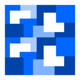 Blue Abstract Square Tiles (Print Only) thumbnail