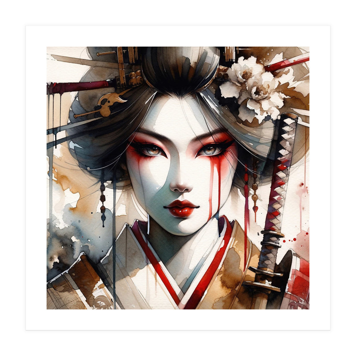 Katana Bloom Modern Geisha (Print Only)