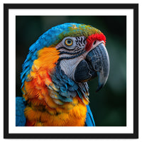 Close Up Of A Colorful Macaw Parrot