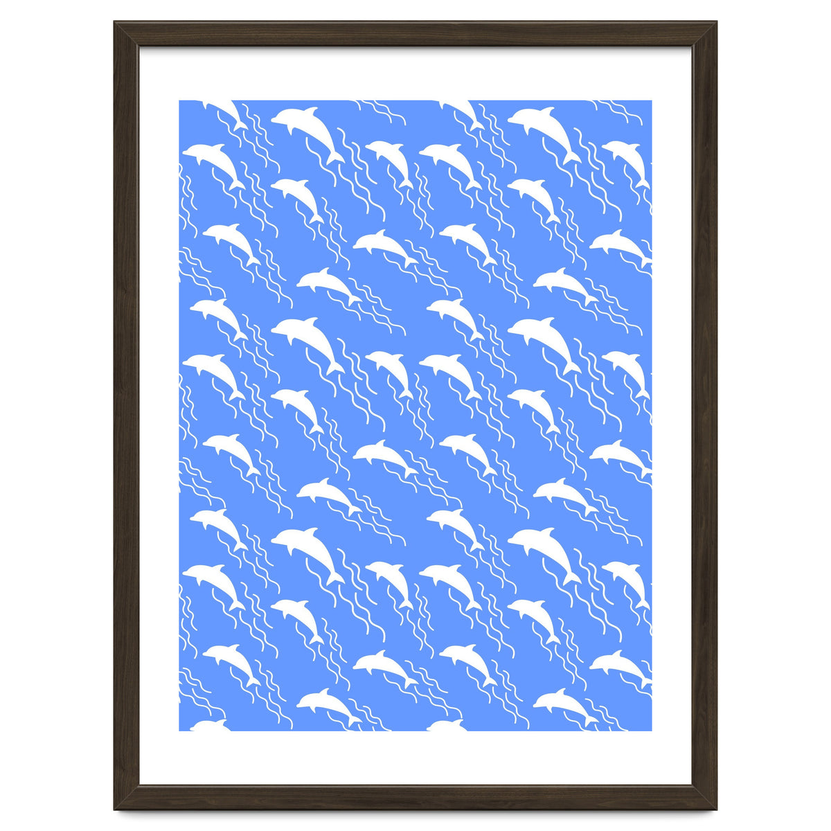 Swimming dolphins