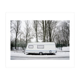 Travel Trailer in the snow road (Print Only) thumbnail