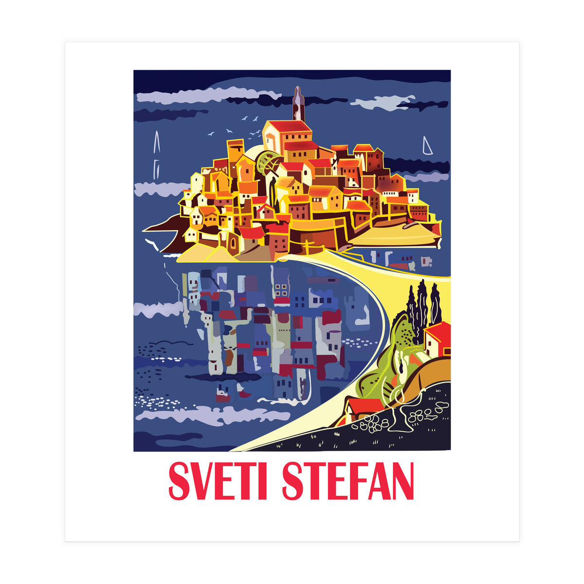 Sveti Stefan, Budva (Print Only)