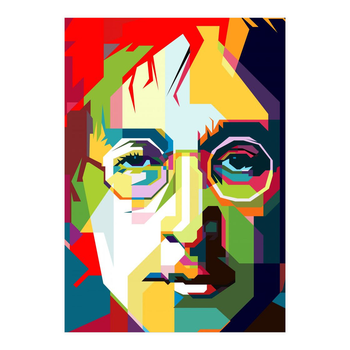John Lennon Imagine Song Pop Art Wpap (Print Only)