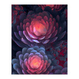 Ethereal Neon Blooms: Intricate 3D Floral Fractal Art (Print Only) thumbnail