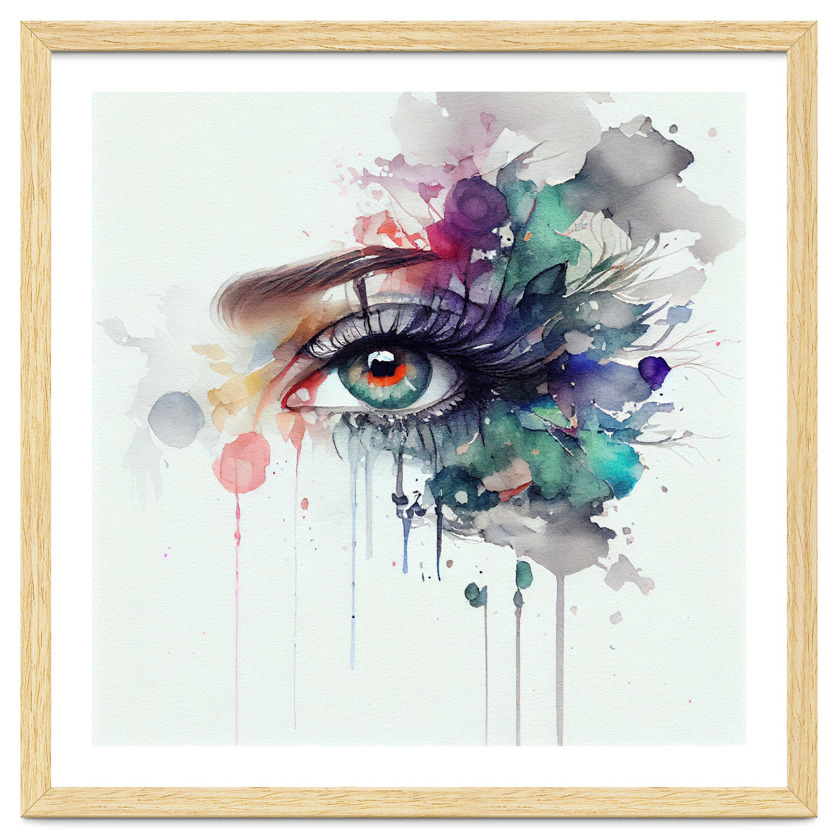 Watercolor Woman Eye #5