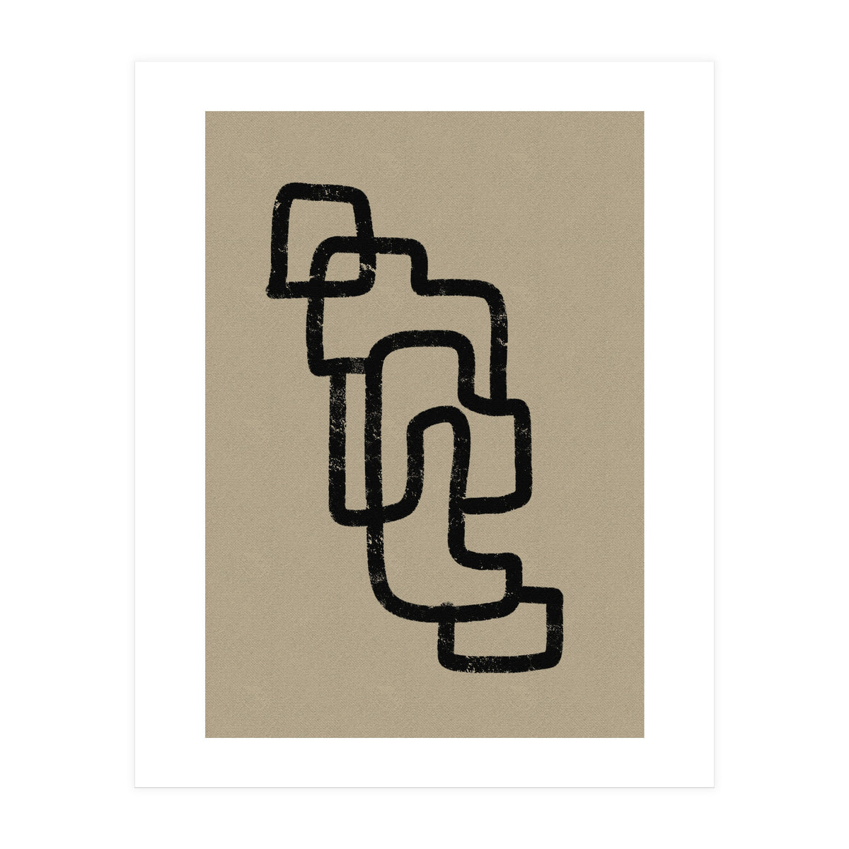 Black Minimalist Lines (Print Only)