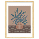 Modern Vase with Tropical Leaves thumbnail