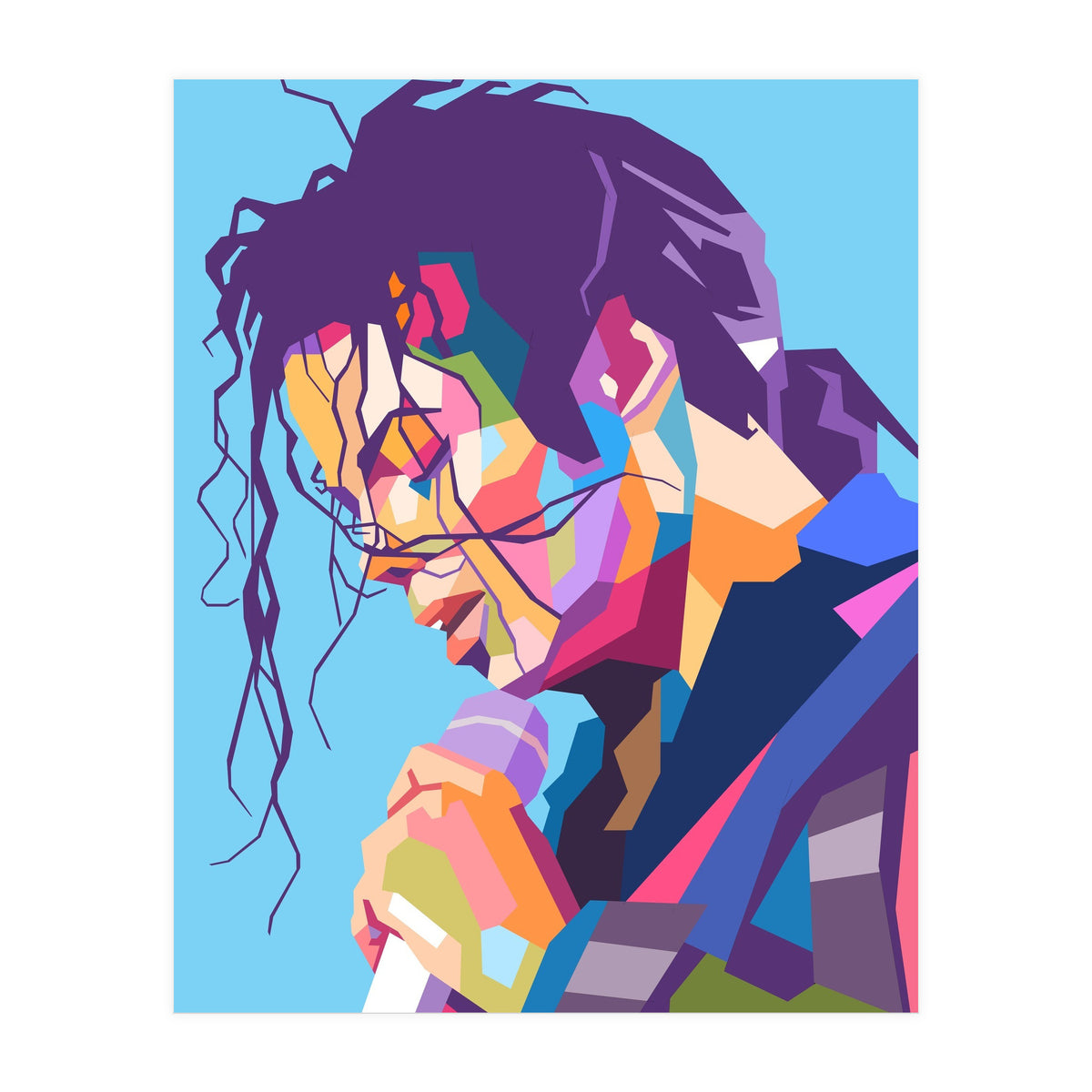 Michael Jackson pop art portrait (Print Only)