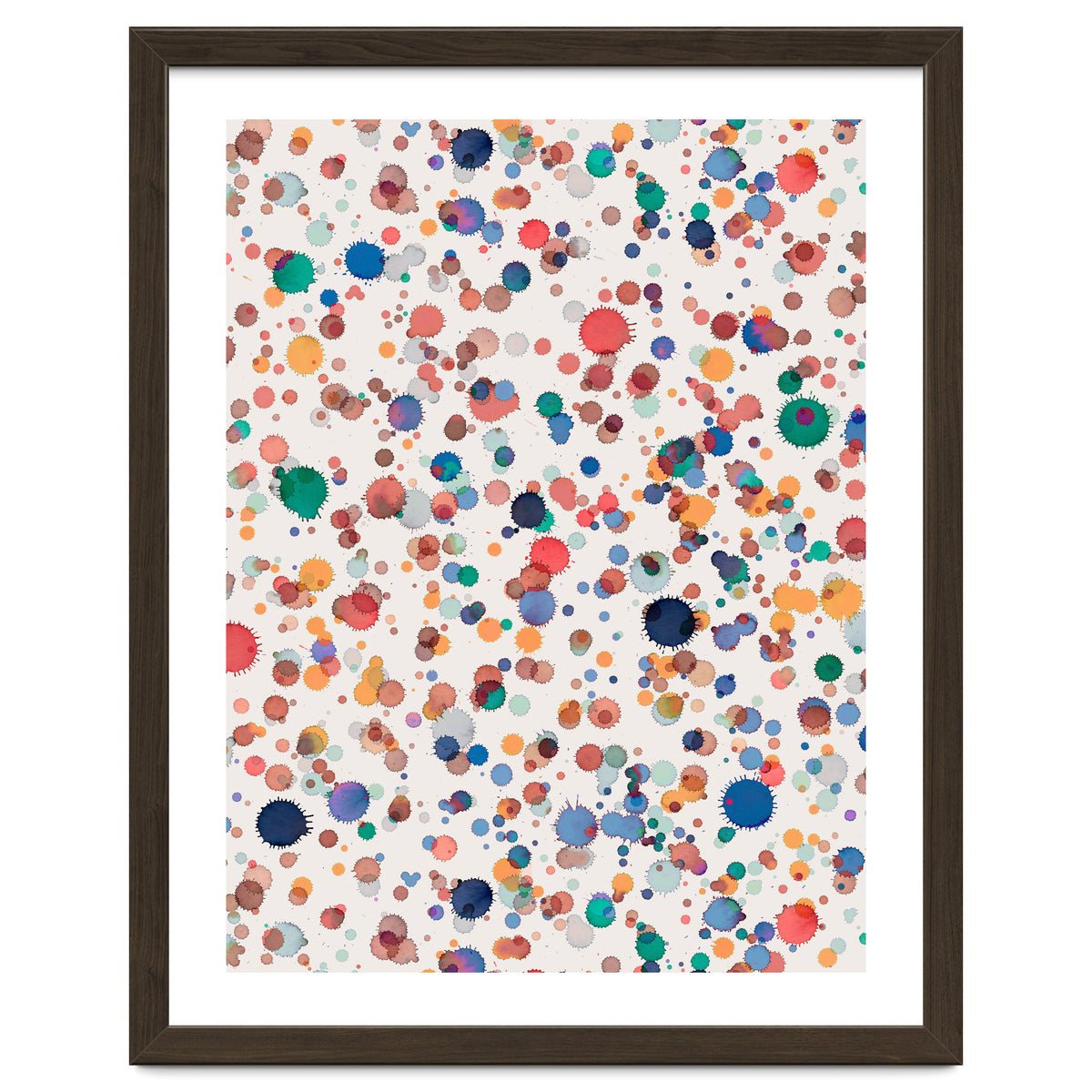 Drops Watercolor Texture Blue