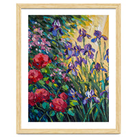 Expressive Heavy Impasto Floral Oil Painting