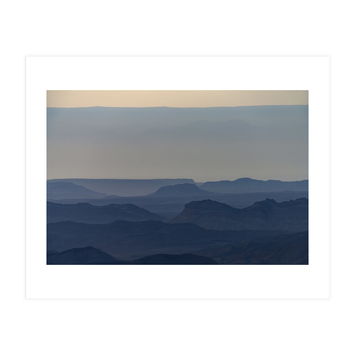 Sunrise over Ramon crater #5 (Print Only)