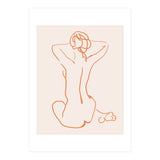 Femina, Abstract Minimal Woman Line Art Sketch, Drawing Feminine Empower Express (Print Only) thumbnail