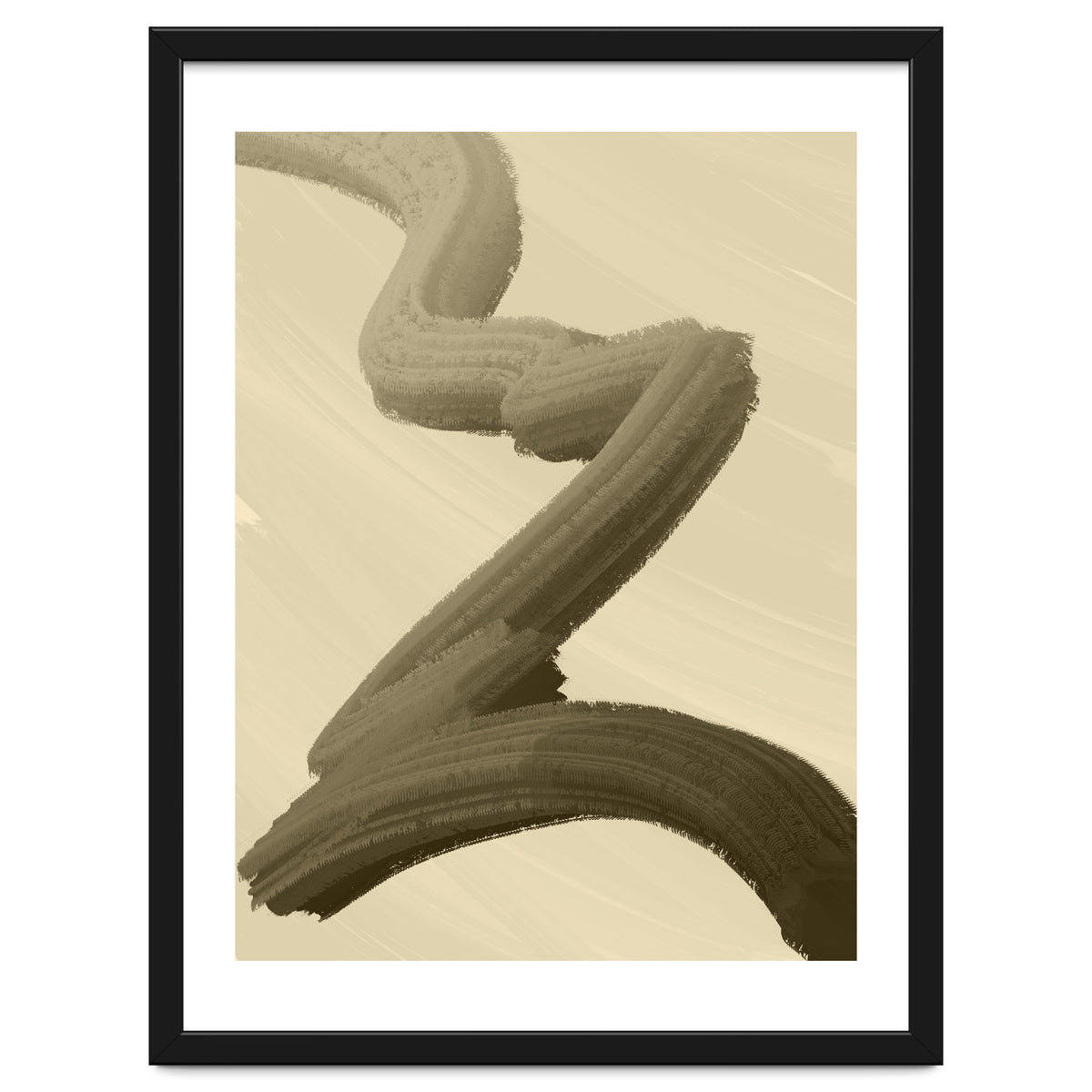 Brushstrokes in Sepia