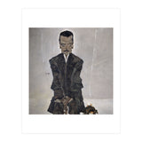 'Portrait of the Publisher Eduard Kosmack', 1910, Oil on canvas. EGON SCHIELE. (Print Only) thumbnail
