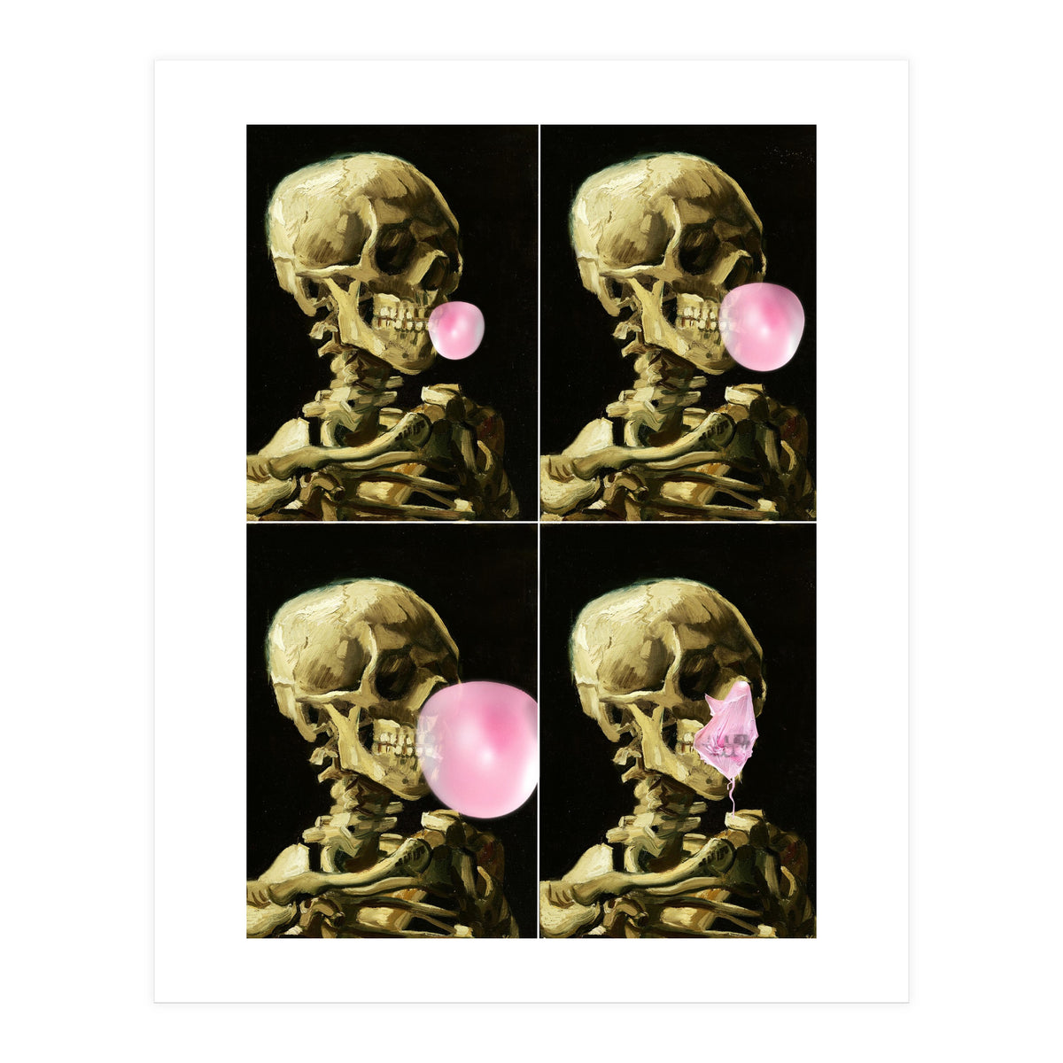 Skull Gum Explosion (Print Only)