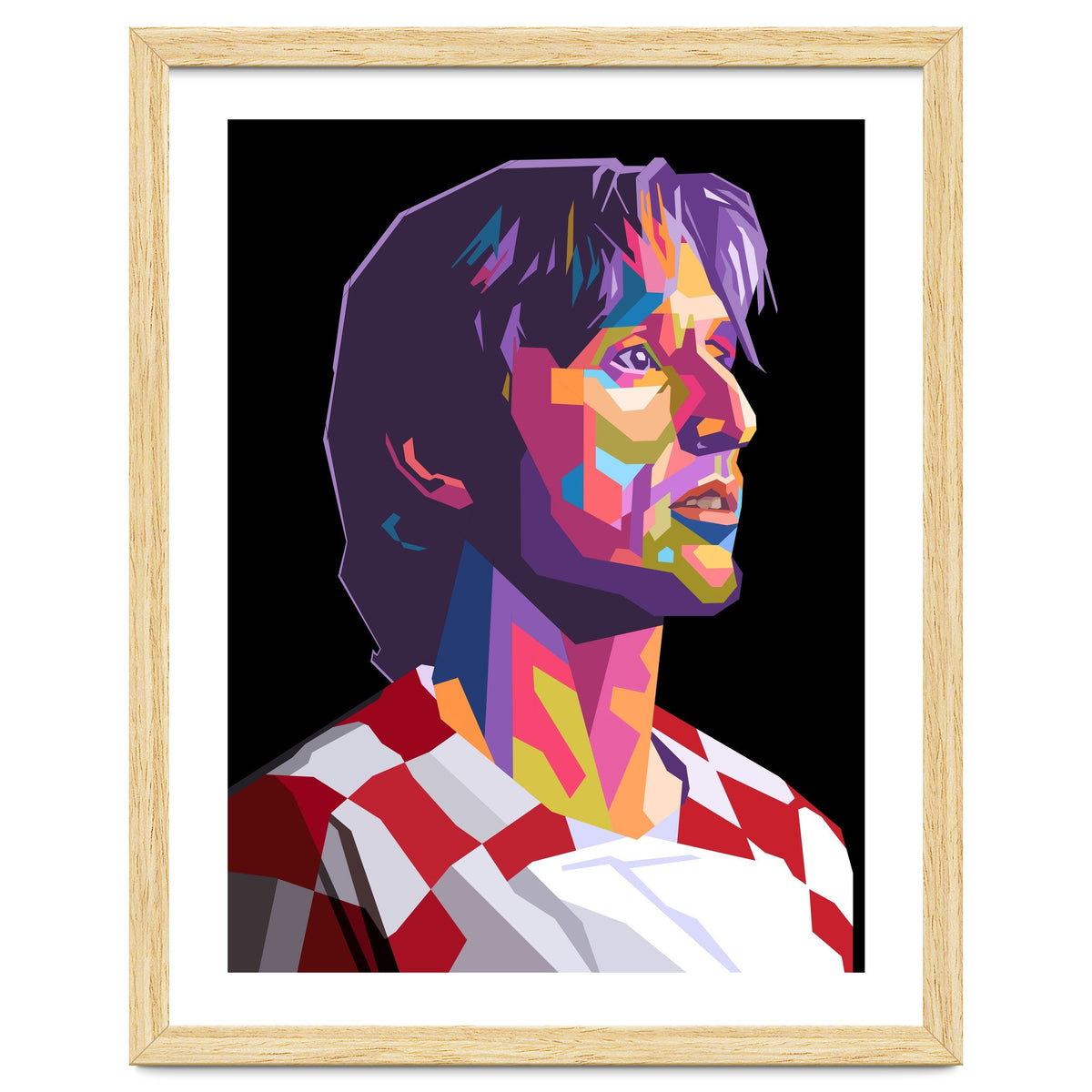Luka Modric pop art portrait