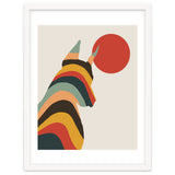 Dog Years, Rainbow Bohemian Animal, Pets Rise Dogs Retro, Eclectic Contemporary Solo thumbnail