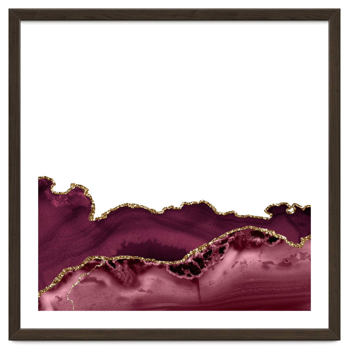 Burgundy & Gold Agate Texture 30