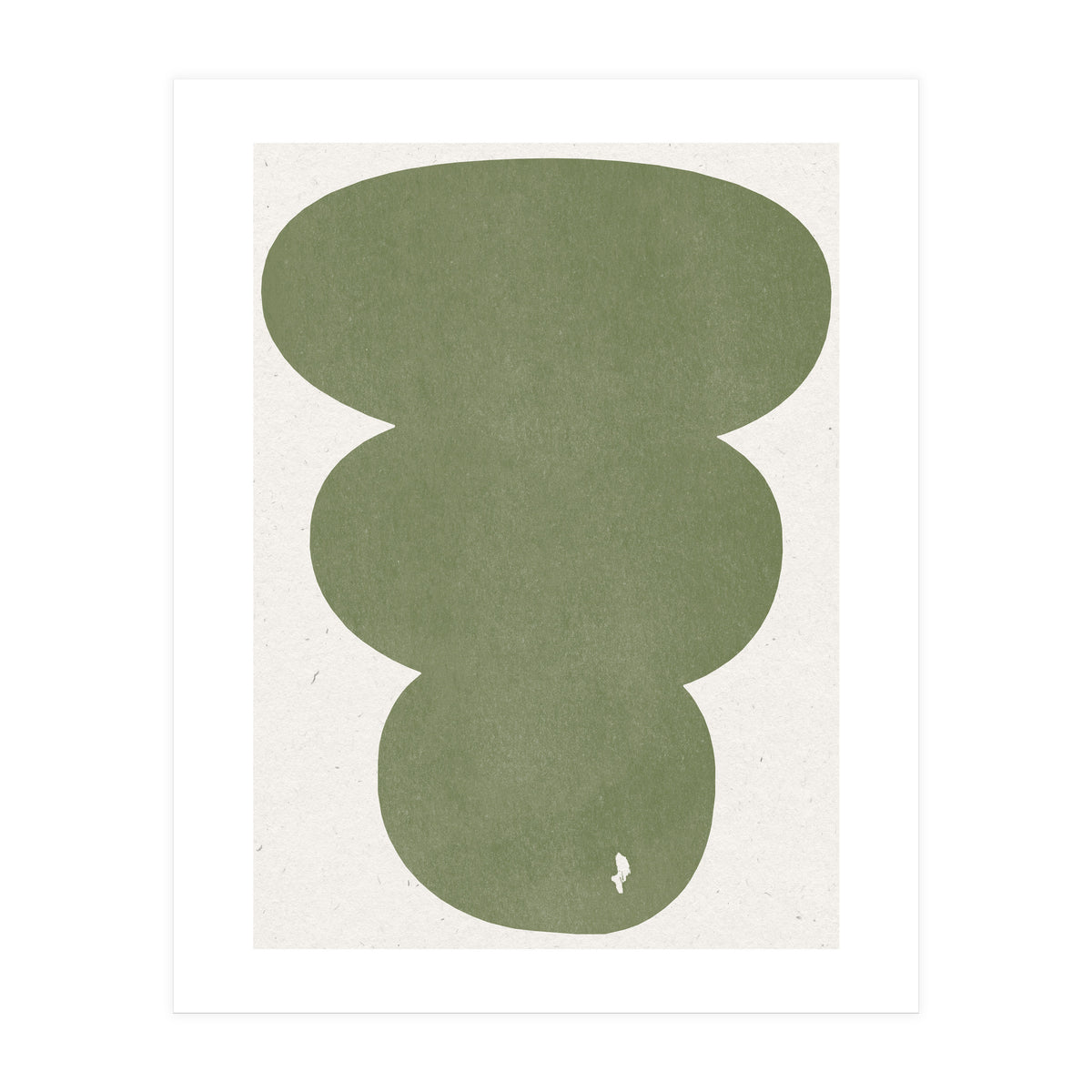 GREEN WATERCOLOR SHAPES NO.4 (Print Only)