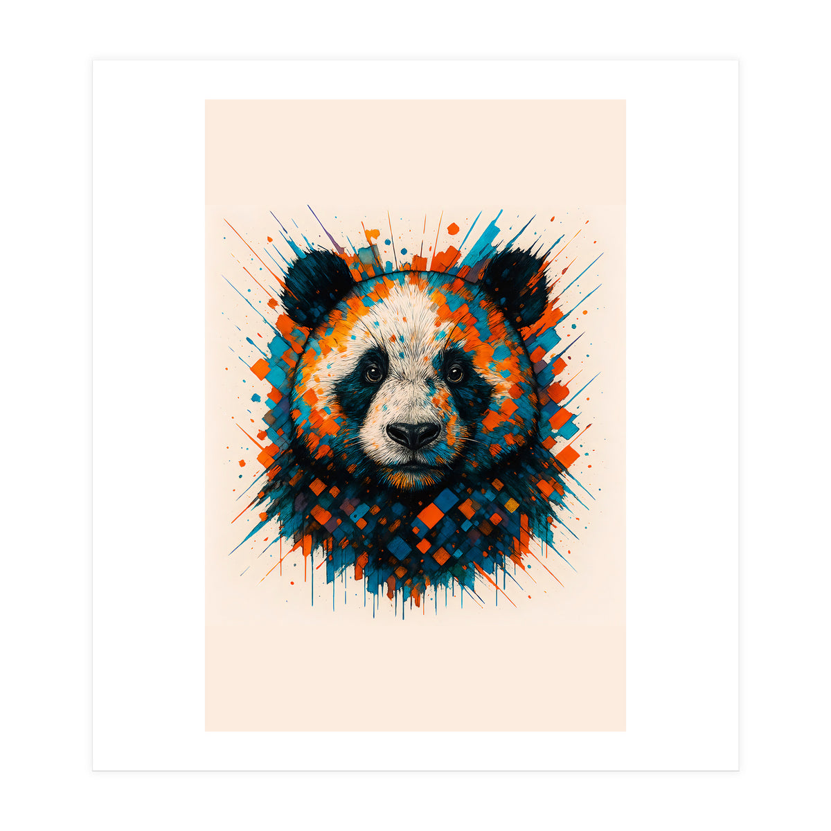 Panda Animal Watercolor (Print Only)