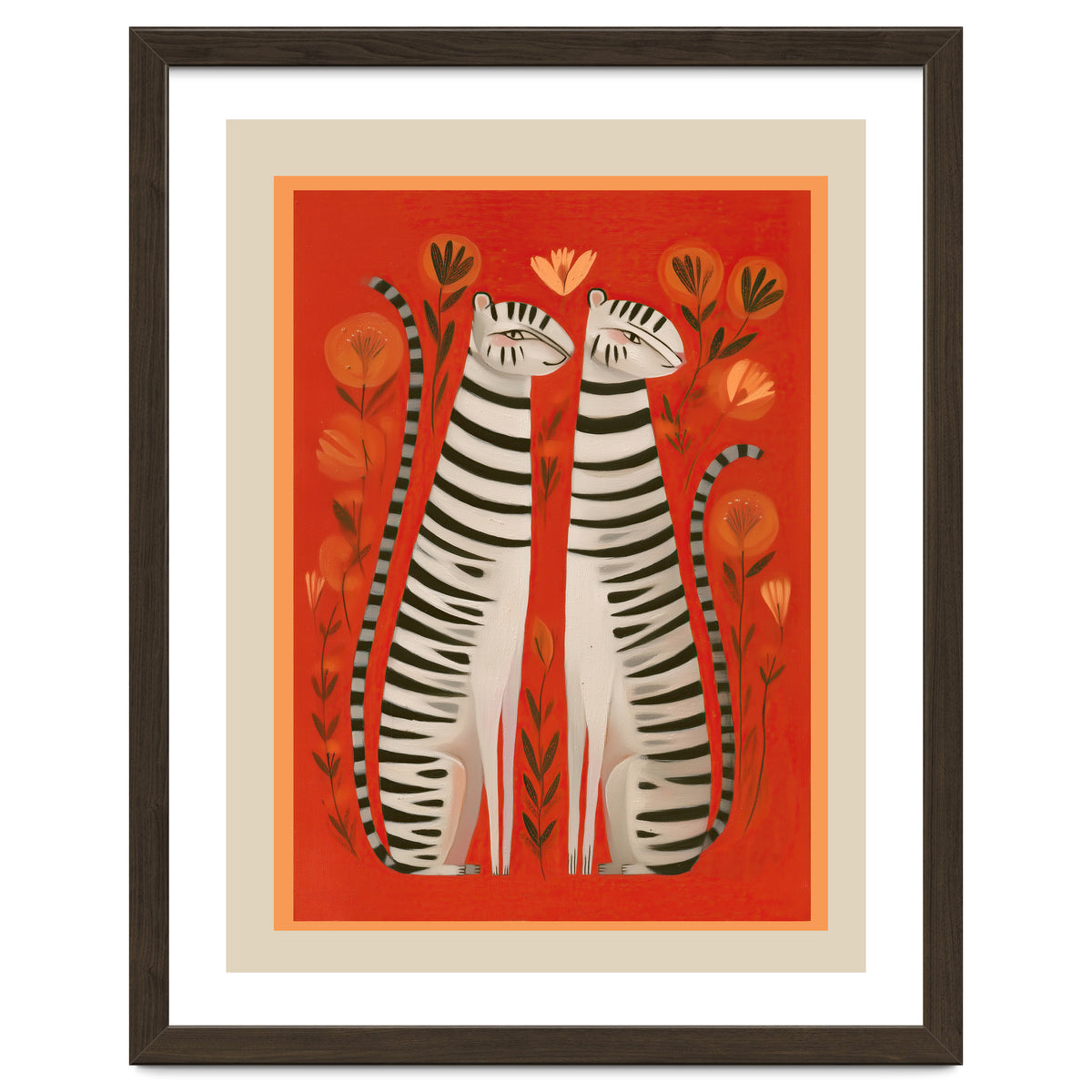 Striped Cat Pair