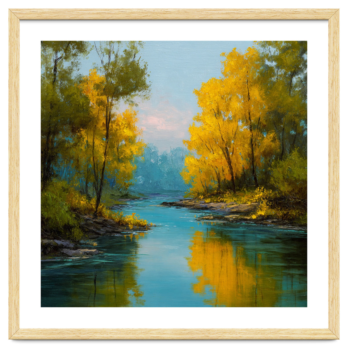 Serene Autumn River Landscape