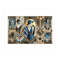 Jazz Age Sophistication In Art Deco (Print Only)