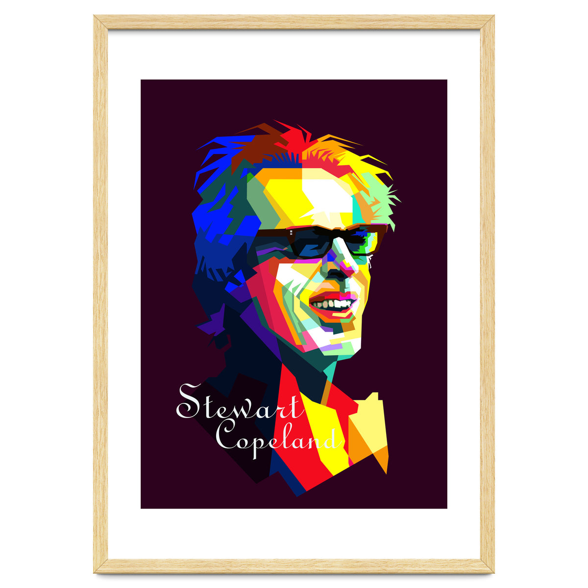 Stewart Copeland The Police Pop Art WPAP