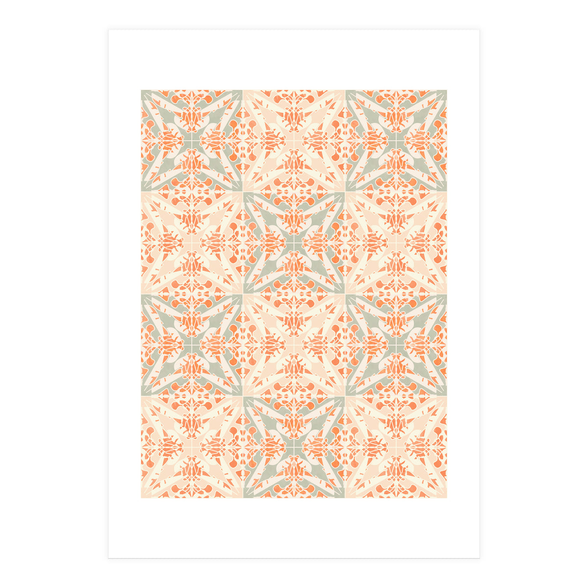 Coral Moth Tiles (Print Only)