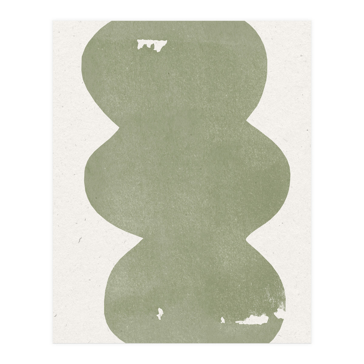 GREEN WATERCOLOR SHAPES NO.2 (Print Only)