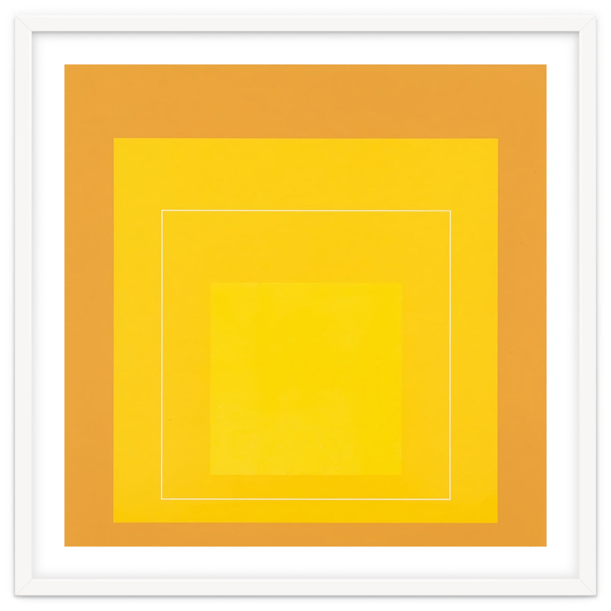 JOSEF ALBERS - HOMAGE TO THE SQUARE ORANGE YELLOW