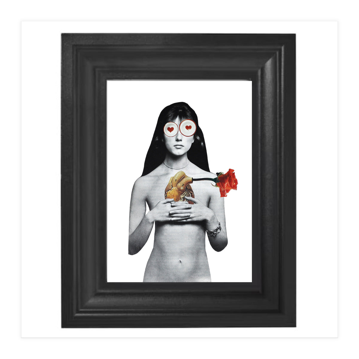 Woman In Love - Print of Paper Collage (Print Only)