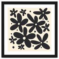 Abstract Monochrome Flowers 4