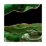 Green & Gold Agate Texture 16 (Print Only) thumbnail