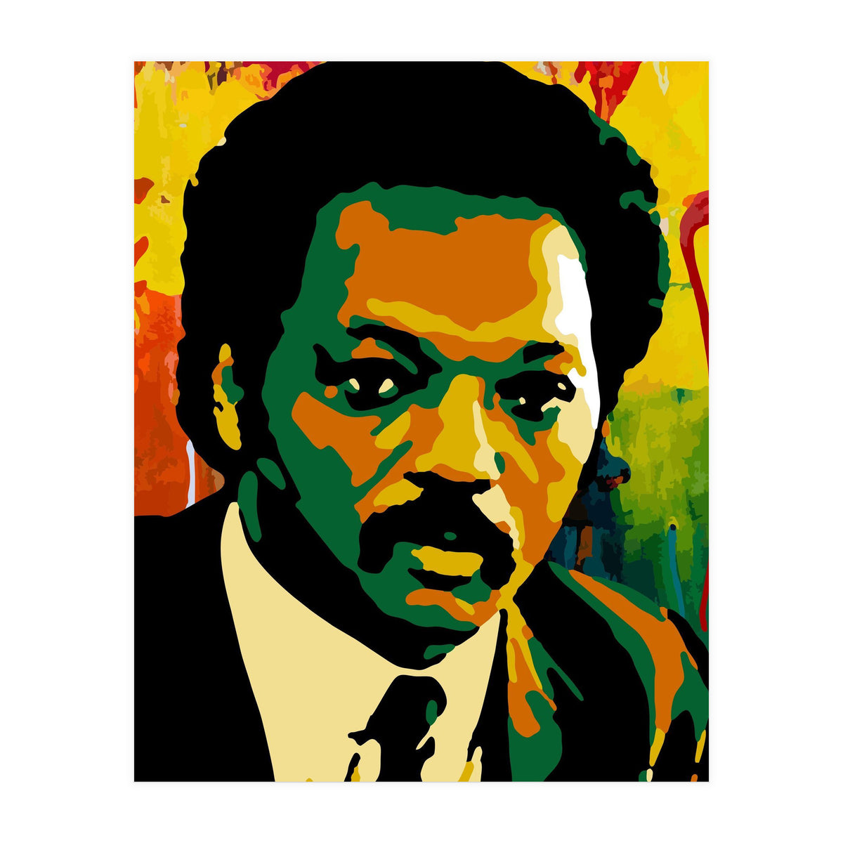 Jesse Jackson Colorful Abstract Art 2 (Print Only)