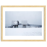 First aid house in the winter seascape thumbnail