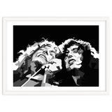 Robert Plant & Jimmy Page Black Illustration thumbnail