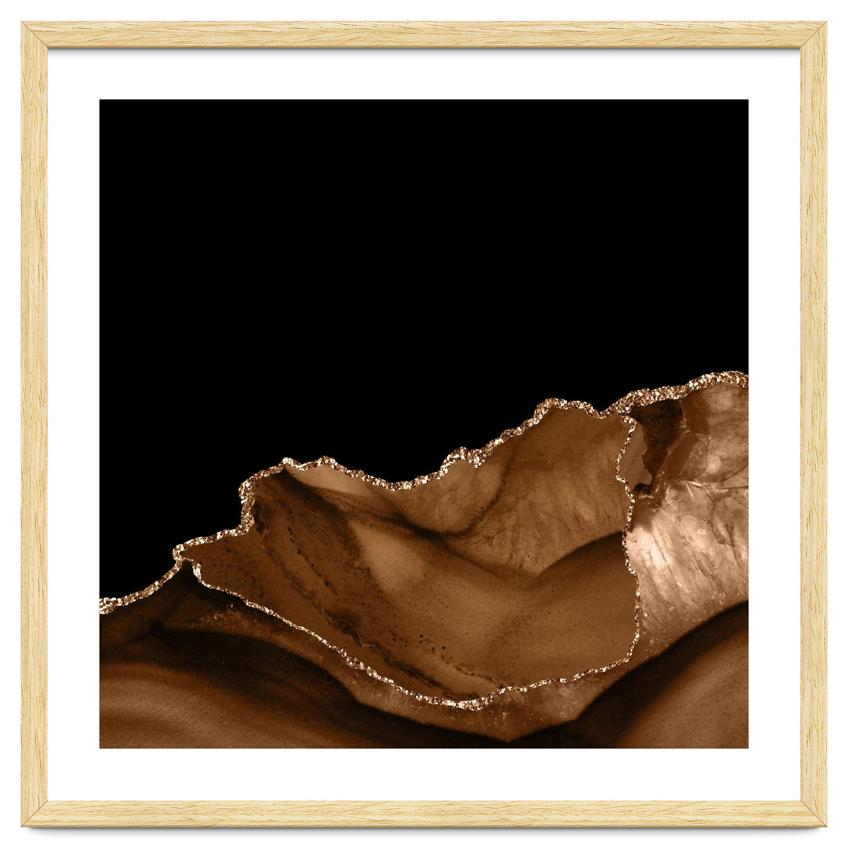 Brown & Gold Agate Texture 06