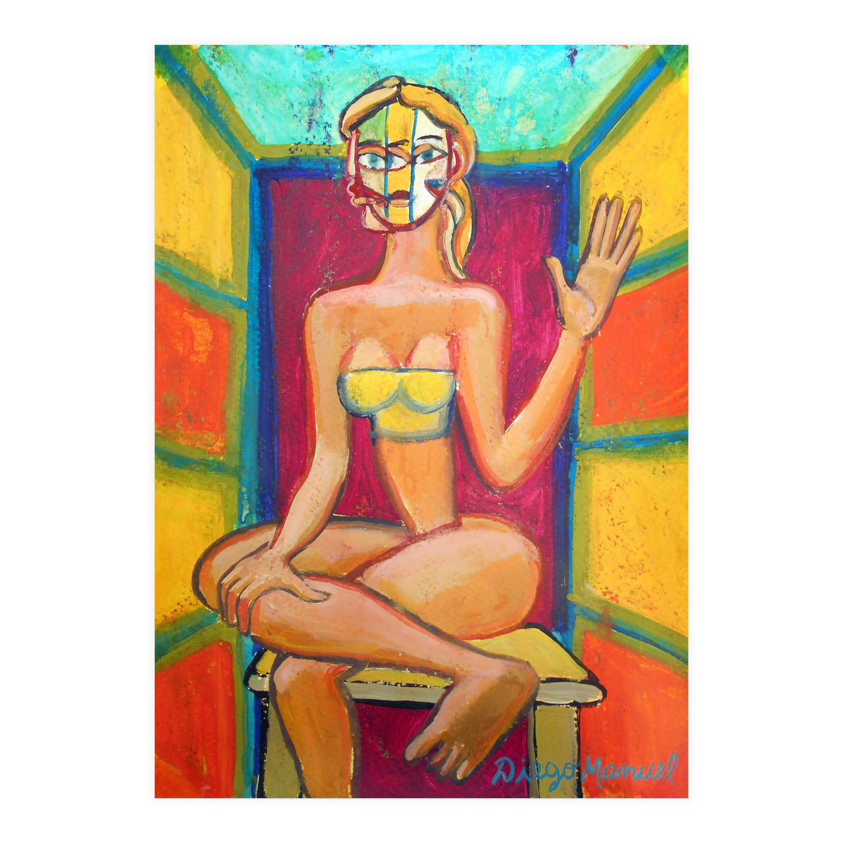 Mujer En La Silla 11 (Print Only)