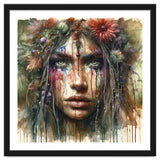 Wild Bloom Druid Woman Portrait thumbnail